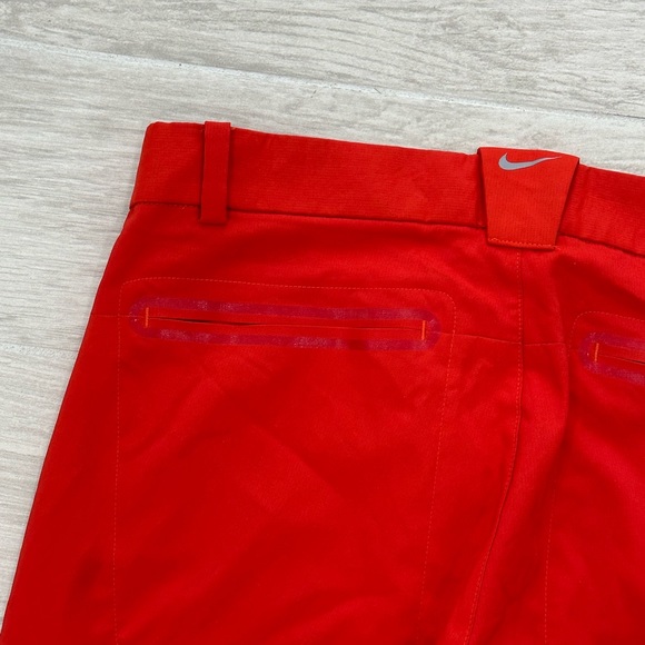 Nike Red Orange Golf Modern Tech Tour Performance Stretch Chino Pants - Picture 7 of 7